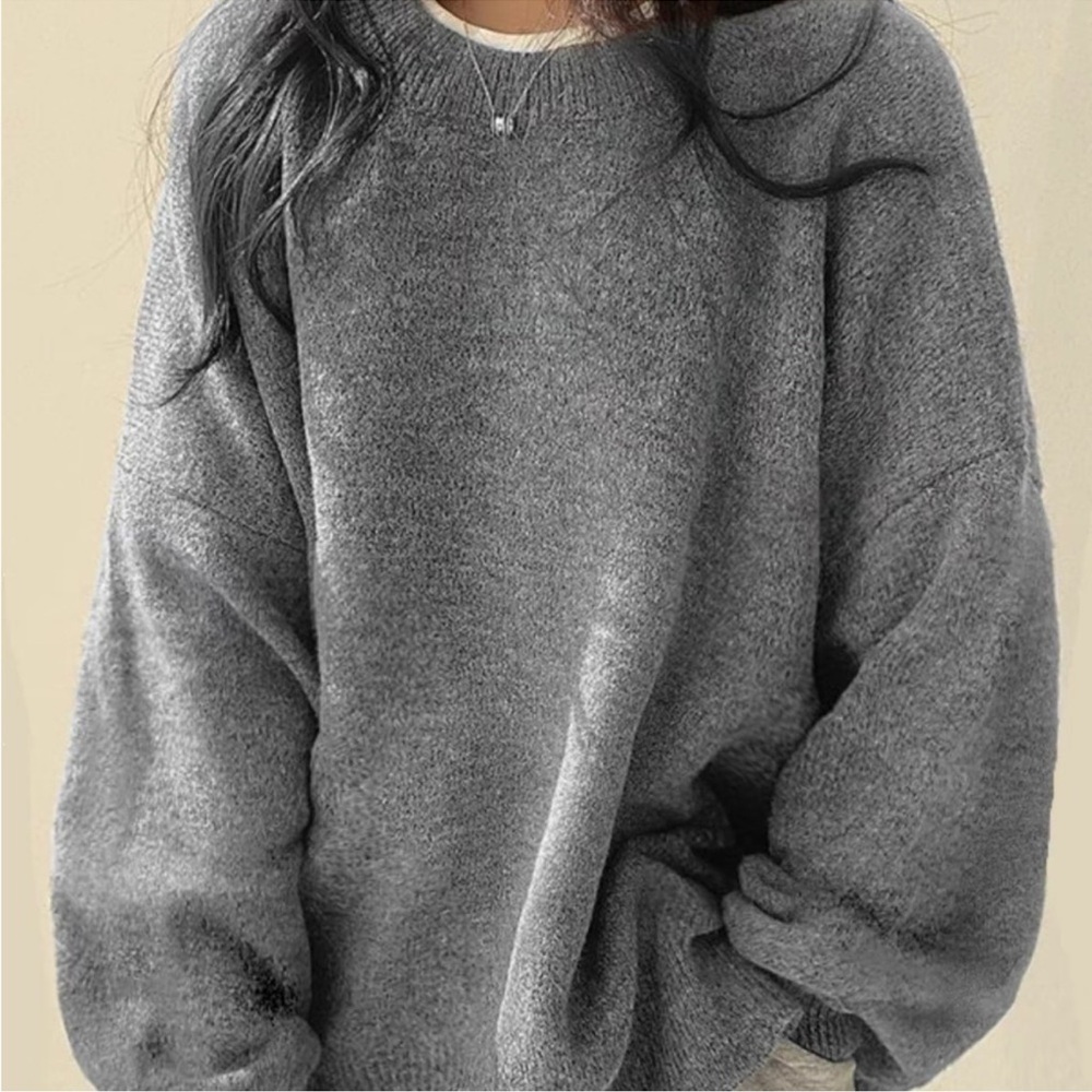TikTok Shop Grey Sweater S